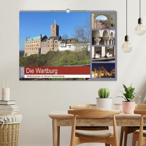 Produktbild: Die Wartburg - Weltkulturerbe im Herzen Deutschlands (Wandkalender 2026 DIN A2 quer), CALVENDO Monatskalender
