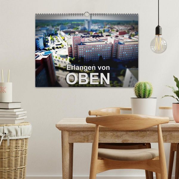 Produktbild: Erlangen von oben (Wandkalender 2026 DIN A3 quer), CALVENDO Monatskalender