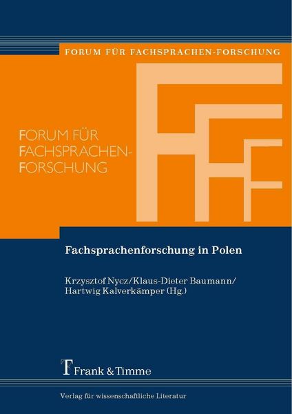 Produktbild: Fachsprachenforschung in Polen