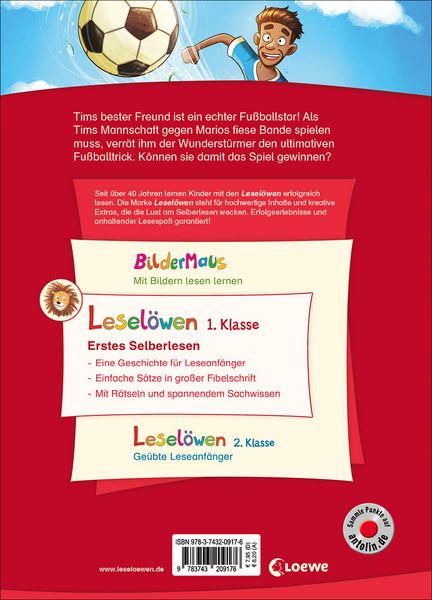Produktbild: Lesel&ouml;wen 1. Klasse - Anpfiff f&uuml;r den Wunderst&uuml;rmer!