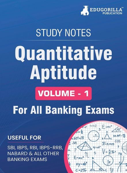 Produktbild: Quantitative Aptitude (Vol 1) Topicwise Notes for All Banking Related Exams | A Complete Preparation Book for All Your Banking Exams with Solved MCQs