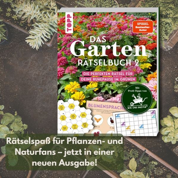 Produktbild: Das Garten-R&auml;tselbuch 2 &ndash; Mit Profi-Tipps von &bdquo;Wir sind Garten&ldquo;