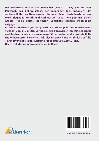 Produktbild: Philosophie des Unbewussten