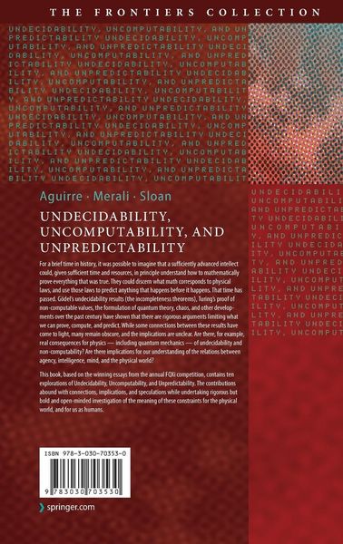 Produktbild: Undecidability, Uncomputability, and Unpredictability