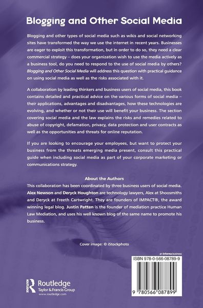 Produktbild: Blogging and Other Social Media