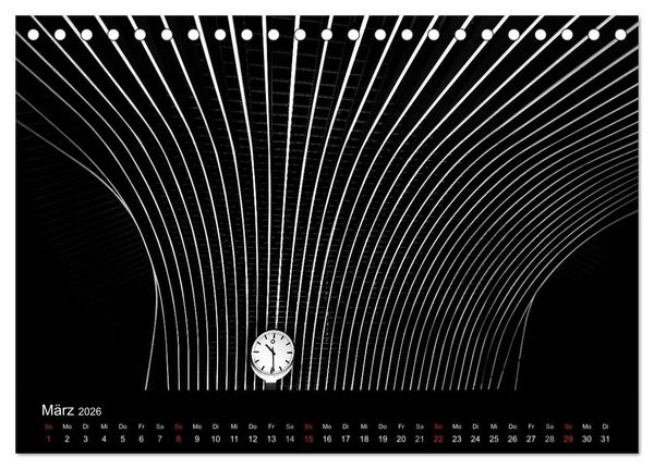 Produktbild: Black-Schwarz-Noir 2026 (Tischkalender 2026 DIN A5 quer), CALVENDO Monatskalender