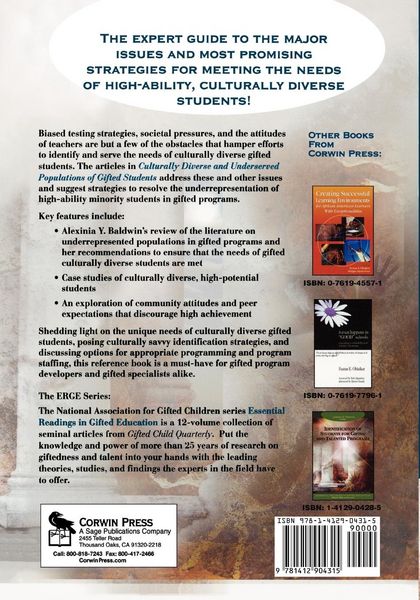Produktbild: Culturally Diverse and Underserved Populations of Gifted Students