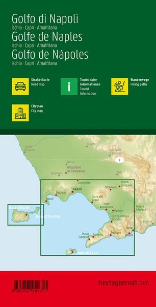Produktbild: Golf von Neapel - Ischia - Capri - Amalfitana 1 : 50 000 Autokarte