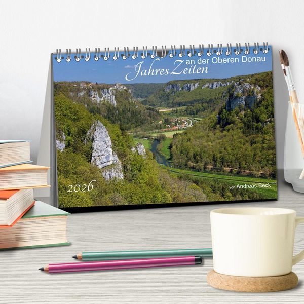 Produktbild: JahresZeiten an der Oberen Donau (Tischkalender 2026 DIN A5 quer), CALVENDO Monatskalender