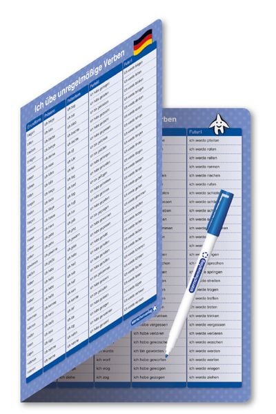 Produktbild: Ich &uuml;be unregelm&auml;&szlig;ige Verben - Zeitformen - 1 Doppelfeld mit Stift