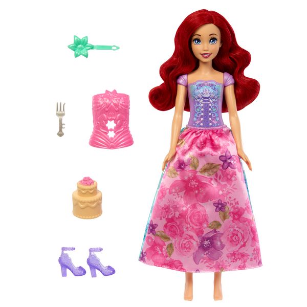 Produktbild: Disney Prinzessin Spin & Reveal Arielle-Modepuppe und Accessoires mit 11 Überraschungen