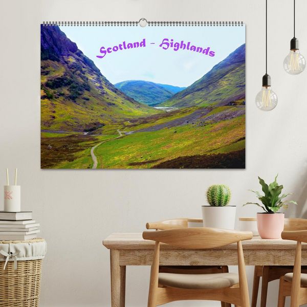 Produktbild: Scotland - Highlands (Wandkalender 2026 DIN A2 quer), CALVENDO Monatskalender