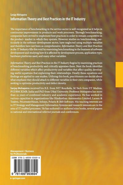 Produktbild: Information Theory and Best Practices in the IT Industry