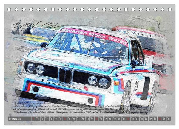 Produktbild: Rennsport am Limit (Tischkalender 2026 DIN A5 quer), CALVENDO Monatskalender