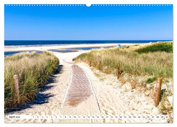 Produktbild: Traumstr&auml;nde an Deutschlands K&uuml;sten (Wandkalender 2026 DIN A2 quer), CALVENDO Monatskalender