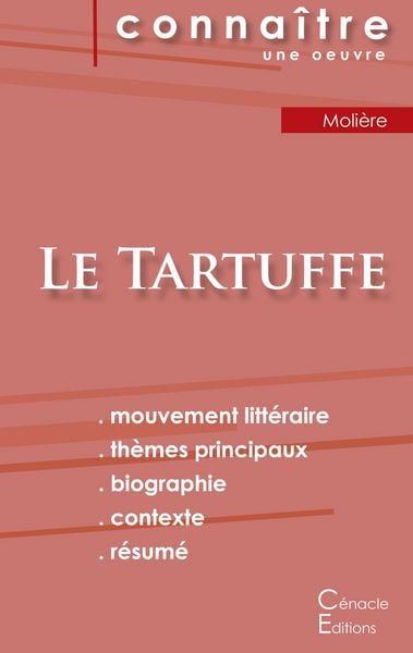 Produktbild: Fiche de lecture Le Tartuffe de Moli&egrave;re (analyse litt&eacute;raire de r&eacute;f&eacute;rence et r&eacute;sum&eacute; complet)