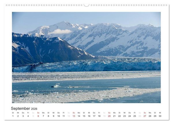 Produktbild: ALASKA Gletscher EIS (hochwertiger Premium Wandkalender 2026 DIN A2 quer), Kunstdruck in Hochglanz