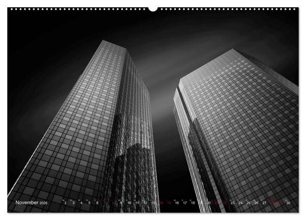 Produktbild: Monochrome Architektur (hochwertiger Premium Wandkalender 2026 DIN A2 quer), Kunstdruck in Hochglanz
