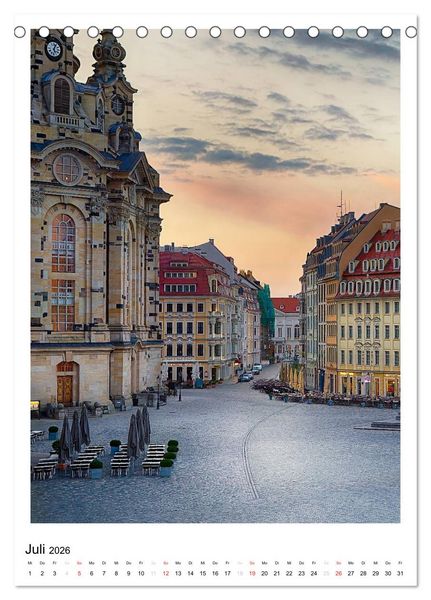 Produktbild: Bilder aus Dresden (Tischkalender 2026 DIN A5 hoch), CALVENDO Monatskalender
