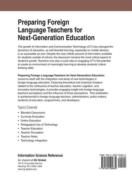 Produktbild: Preparing Foreign Language Teachers for Next-Generation Education