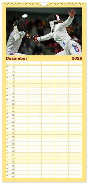 Produktbild: Familienplaner 2026 - Spirit of Motion mit 5 Spalten (Wandkalender, 21 x 45 cm) CALVENDO