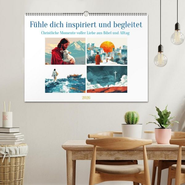 Produktbild: F&uuml;hle dich inspiriert und begleitet (Wandkalender 2026 DIN A2 quer), CALVENDO Monatskalender