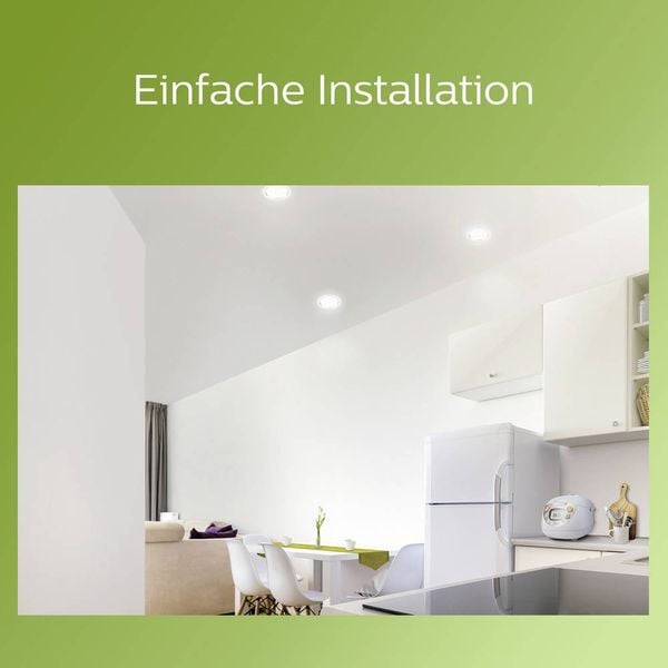 Produktbild: Philips 8720169308084 Diamond Einbauleuchte LED 2W Wei&szlig;