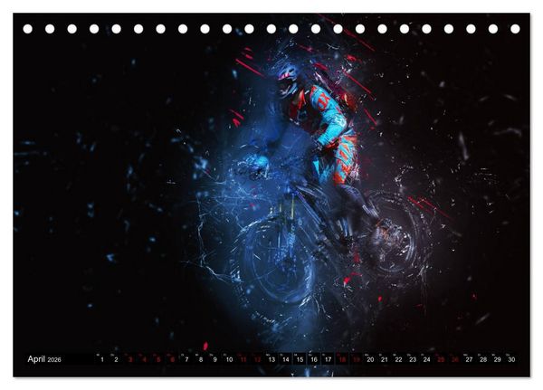 Produktbild: Downhill Explosion (Tischkalender 2026 DIN A5 quer), CALVENDO Monatskalender