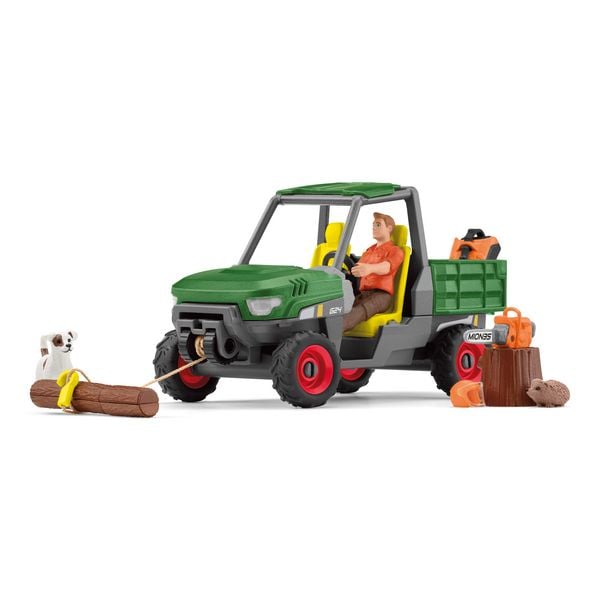 Produktbild: schleich&reg; Farm World Waldbauer mit Fahrzeug