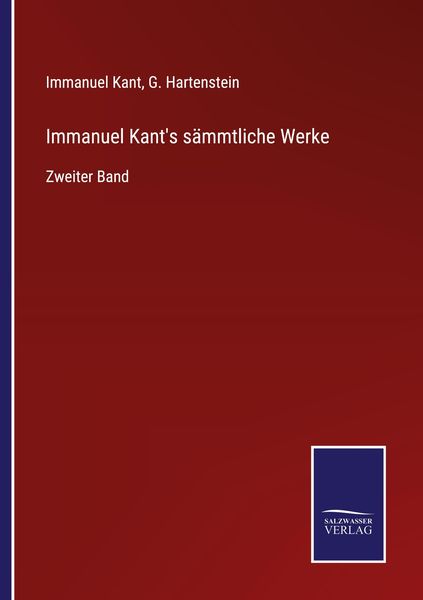 Produktbild: Immanuel Kant's s&auml;mmtliche Werke