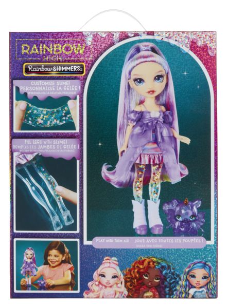 Produktbild: MGA Puppe Rainbow High Shimmers with Slime Fashion Doll Violett