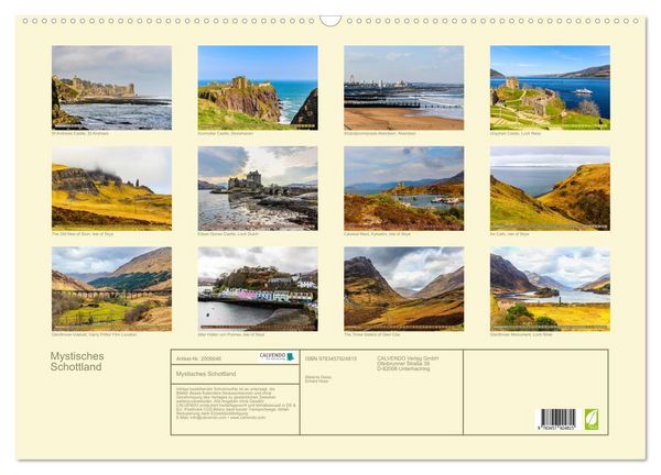 Produktbild: Mystisches Schottland (Wandkalender 2026 DIN A2 quer), CALVENDO Monatskalender
