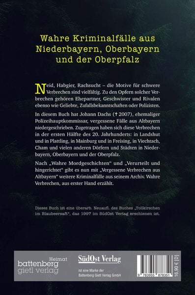 Produktbild: Vergessene Verbrechen aus Altbayern