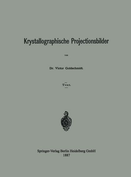 Produktbild: Krystallographische Projectionsbilder