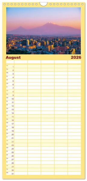 Produktbild: Familienplaner 2026 - Armenien - Ein wundersch&ouml;nes Naturerlebnis. mit 5 Spalten (Wandkalender, 21 x 45 cm) CALVENDO