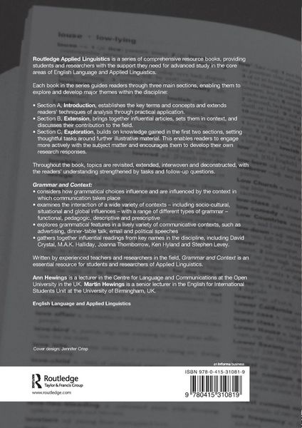 Produktbild: Grammar and Context