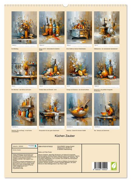Produktbild: K&uuml;chen Zauber (hochwertiger Premium Wandkalender 2027 DIN A2 hoch), Kunstdruck in Hochglanz