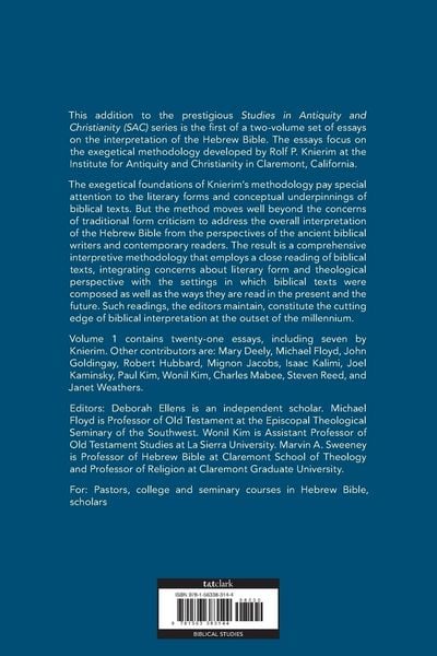 Produktbild: Reading the Hebrew Bible for a New Millennium, Volume 1