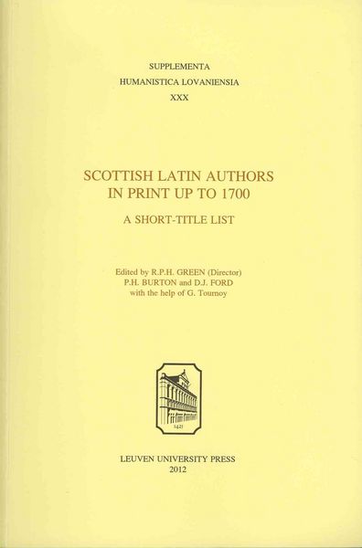 Produktbild: Scottish Latin Authors in Print up to 1700
