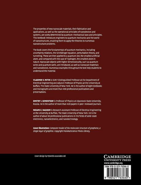 Produktbild: Quantum Mechanics for Nanostructures
