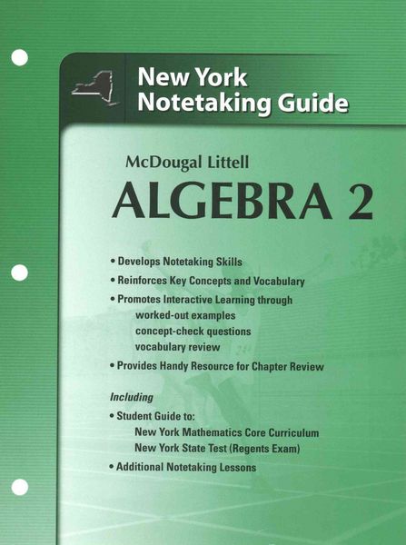 Produktbild: Algebra 2, Grades 9-12 Notetaking Guide