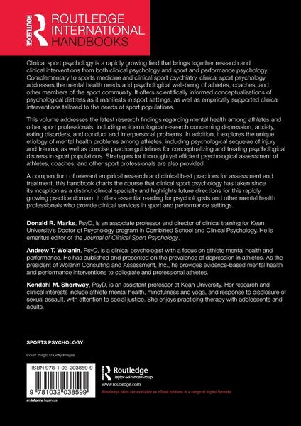 Produktbild: The Routledge Handbook of Clinical Sport Psychology