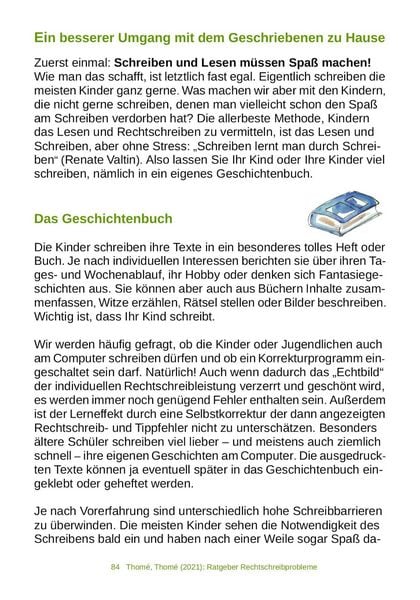 Produktbild: Ratgeber Rechtschreibprobleme (LRS/Legasthenie)