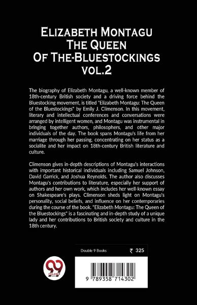 Produktbild: Elizabeth Montagu The Queen Of The- Bluestockings vol.2