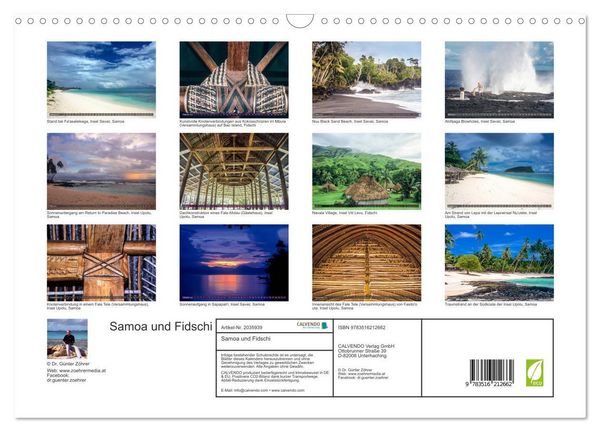 Produktbild: Samoa und Fidschi (Wandkalender 2026 DIN A3 quer), CALVENDO Monatskalender
