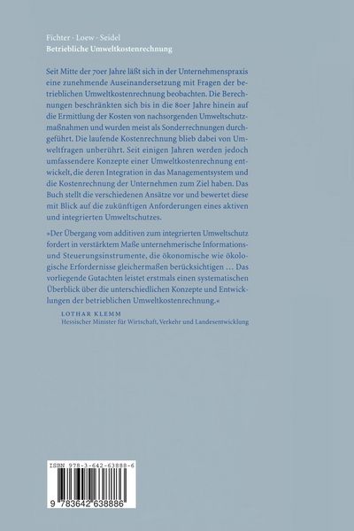 Produktbild: Betriebliche Umweltkostenrechnung