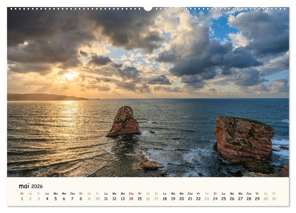 Produktbild: Rochers et mer (Calendrier mural 2026 DIN A2 vertical), CALVENDO calendrier mensuel
