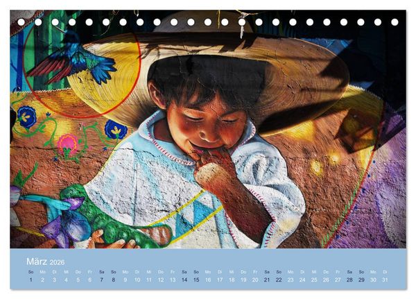 Produktbild: Mexikanische Graffitis (Tischkalender 2026 DIN A5 quer), CALVENDO Monatskalender