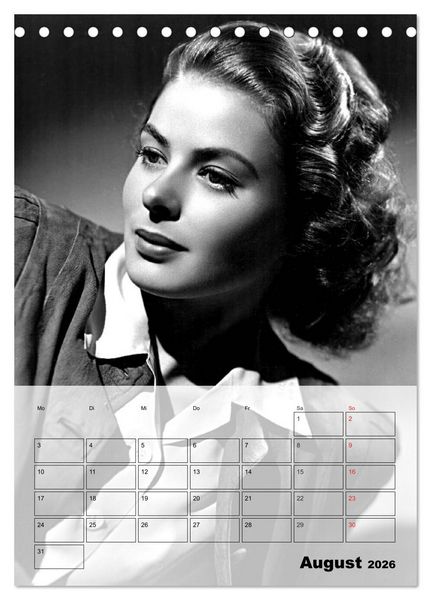 Produktbild: Filmstars der goldenen Leinwandjahre (Tischkalender 2026 DIN A5 hoch), CALVENDO Monatskalender