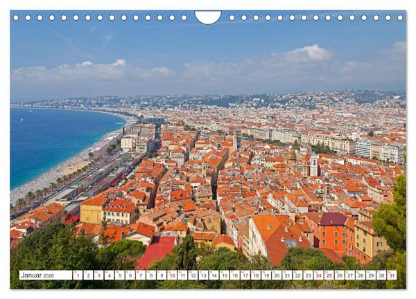 Produktbild: C&ocirc;te d&rsquo;Azur - Sehnsuchtsort am Mittelmeer (Wandkalender 2026 DIN A4 quer), CALVENDO Monatskalender